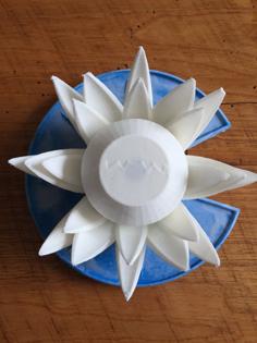 Ultrasonic Bug Repelling Floating Waterlily – #MakeItFloat 3D Printer Model