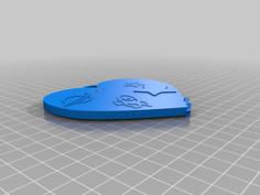 Space Keychain 3D Printer Model