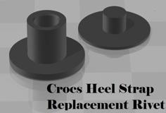 Crocs Heel Strap Replacement Rivet 3D Printer Model