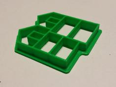 Mini Gingerbread House Cookie Cutter 3D Printer Model