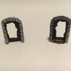 Smashed Dungeon Door – Scatter Terrain 3D Printer Model