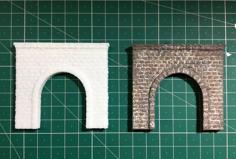 N Scale Tunnel Portal For Model Railroad 3D Printer Model