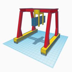 N-Scale Container Crane 3D Printer Model