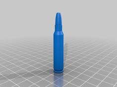 5.56x45mm NATO Dummy Round/snap-cap 3D Printer Model