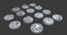 1″ Bases – Depths Of Savage Atoll 3D Printer Model