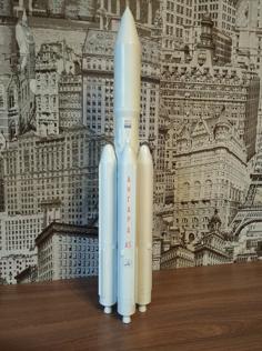 Angara A5 Rocket (1/144) 3D Printer Model