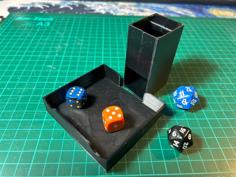 Mini Dice Tower Portable 3D Printer Model