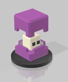 Minecraft Shulker Miniature 3D Printer Model