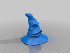 Sorting Hat (hat Tip Angled More Vertical For Easier Printing) 3D Printer Model