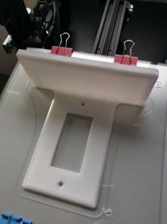 GFCI Wall Outlet Cover With Shelf 3D Printer Model