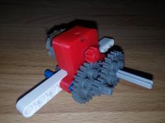 Small Engine Houseing Compatible With Lego Technics 3D Printer Model