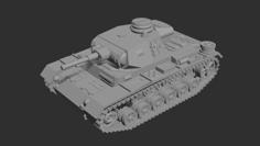 Panzer III H 1:56 Scale 3D Printer Model