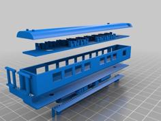 N Scale South African Blue Train Dining Car 3D Printer Model