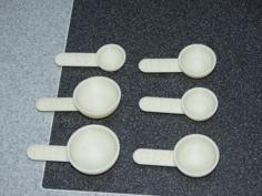 Measuring Spoons In Hard-To-Find And Useful Sizes 3D Printer Model