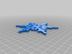 Snowflake Ornament II 3D Printer Model