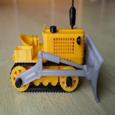 Vintage Bulldozer V2 3D Printer Model