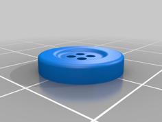 Basic Button 3D Printer Model