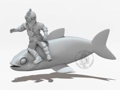 Diver & Fish Constellation 3D Printer Model