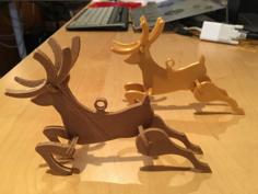 Voltivo Christmas Reindeer Ornament 3D Printer Model