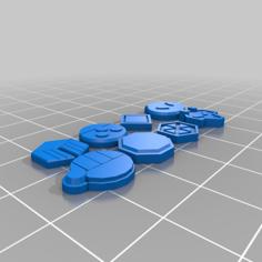 Pokemon Johto Badges 3D Printer Model