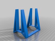 Vertical Laptop Holder – Self Adjusting 3D Printer Model