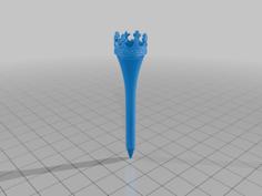 Crown Golf Tee 3D Printer Model