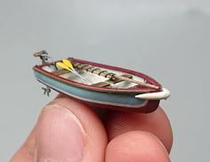 Sailing Dinghy “Rode Neusje” – 1:87 Scale, 1:6 Scale 3D Printer Model