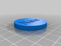 Aye Or Naw Yes Or No Decider Token – Heads Or Tails 3D Printer Model