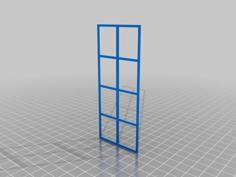 British Telephone Booth Inspired Door 3D Printer Model