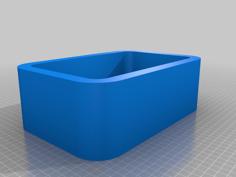 Simple Shelf With Rounded Walls 3D Printer Model