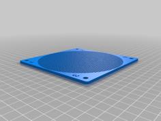 120mm Fan Filter Mesh 3D Printer Model