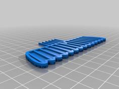 Movember Stache Combs 3D Printer Model