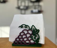 Grape Napkin Holder 3D Printer Model