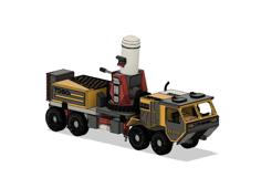 Yellow CRAM Military Truck With Movements 3D Printer Model