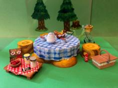 Animal Crossing Picnic Set 3D Printer Model