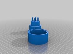 Birthday Cake Surprise Box 3D Printer Model