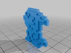 Pixel Veemon 3D Printer Model