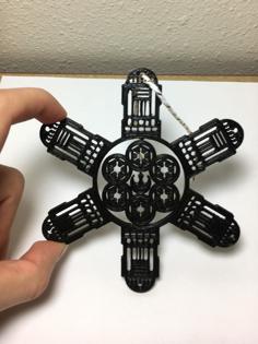 R2-D2 Snowflake 3D Printer Model