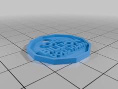 Canadian Loonie Shopping Cart Token (One Billion Doll Hairs) 3D Printer Model