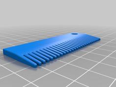 Comb Keychain- Pettine Portchiavi 3D Printer Model