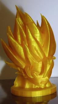 Goku Bust 3D Printer Model