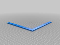 Right Angle Corner Ruler 3D Printer Model