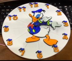 Disney Clock – Donald Duck With Mechanism 3D Printer Model