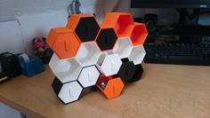 Stackable Hexagon Storage 3D Printer Model