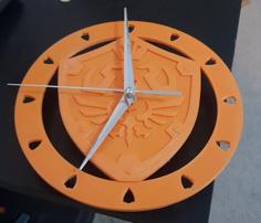 Legend Of Zelda Hylian Shield Clock 3D Printer Model