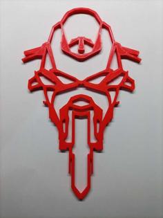 Ducati Panigale V4R Wall Art 3D Printer Model