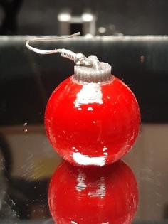 Christmas Ornament Earrings 3D Printer Model