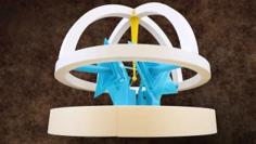 Compliant Spherical Mechanism: Flexure Sculpture 3D Printer Model