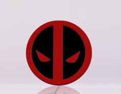 Deadpool Belt Buckle 3D Printer Model