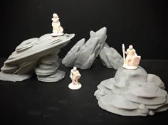 Rock Formations (15mm/18mm/28mm Scale) 3D Printer Model